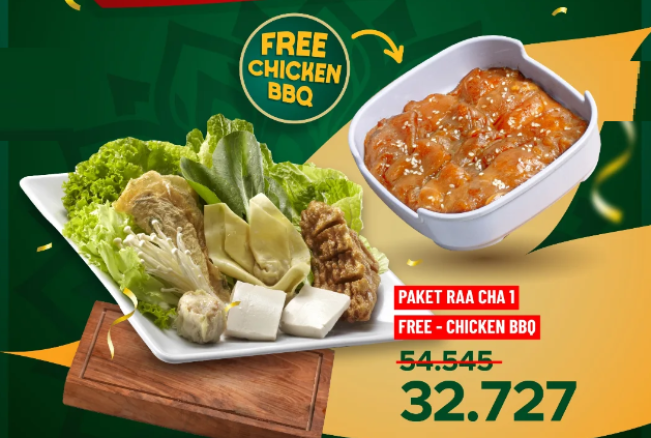 Spesial Ulang Tahun, Raa Cha Suki & BBQ Punya Promo Buy 1 Get 1