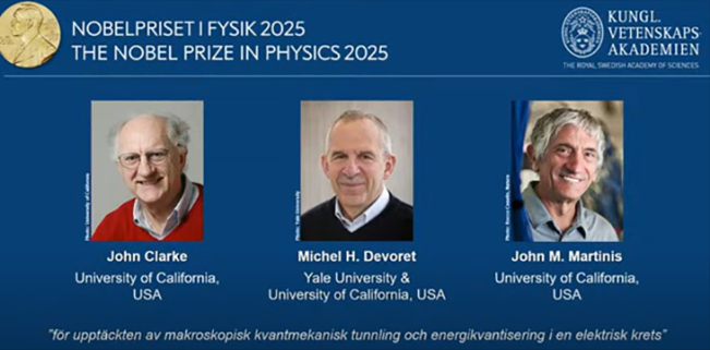 Nobel Fisika 2025 Diraih John Clarke, Michel Devoret, John M. Martinis, Ini Karyanya