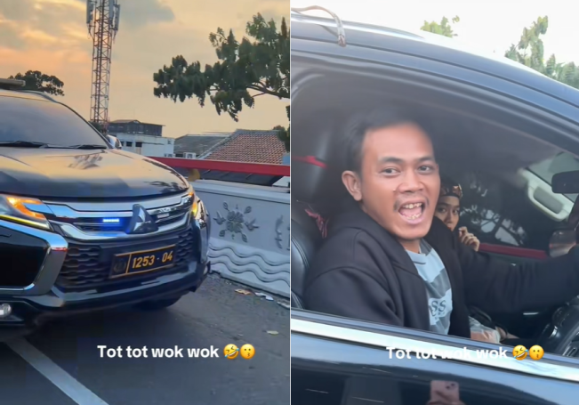 Pajero Berpelat Polri Pakai ‘Tot Tot Wuk Wuk’ Saat Macet, Pengemudi Tantang Netizen