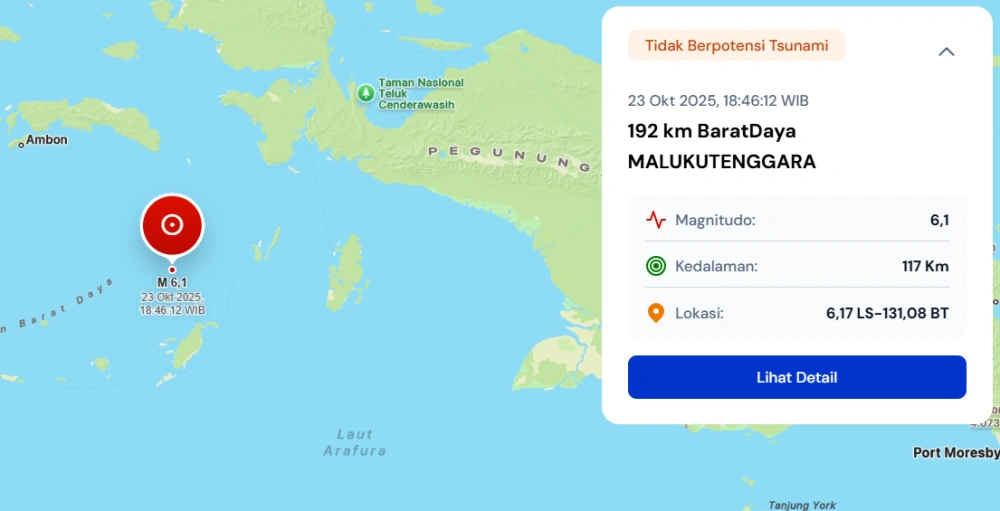 Gempa Magnitudo 6,1 Guncang Maluku Tenggara, Simak Tips Keselamatan Saat Gempa Bumi