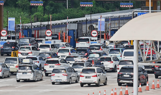 Antispiasi Kemacetan Arus Balik di Riau, Semua Loket Pintu Tol Dibuka