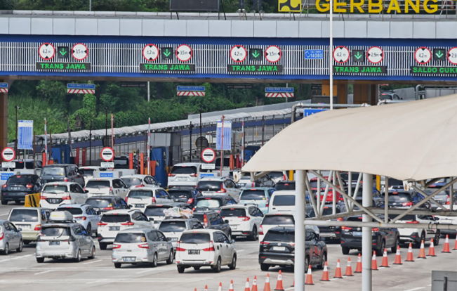Antispiasi Kemacetan Arus Balik di Riau, Semua Loket Pintu Tol Dibuka