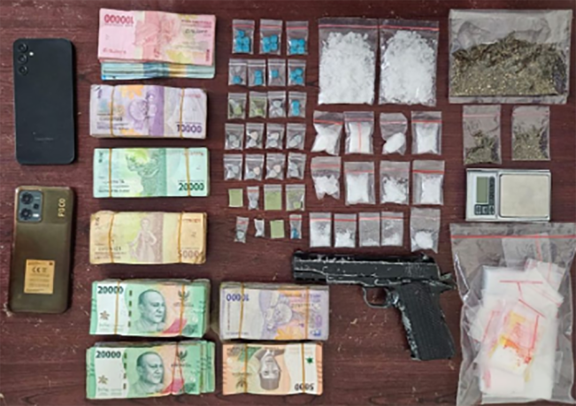 Pengedar Narkoba Berpistol di Bengkalis Ditangkap Polisi