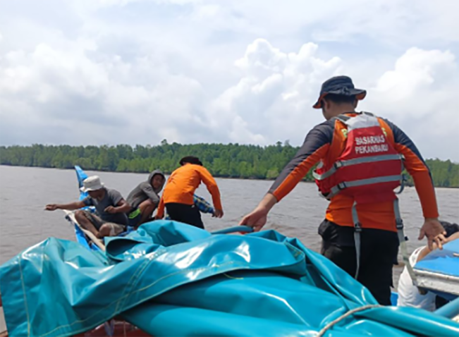 ABK Hilang Terjatuh di Sungai Kuala Anak Mandah, Basarnas Lakukan Pencarian