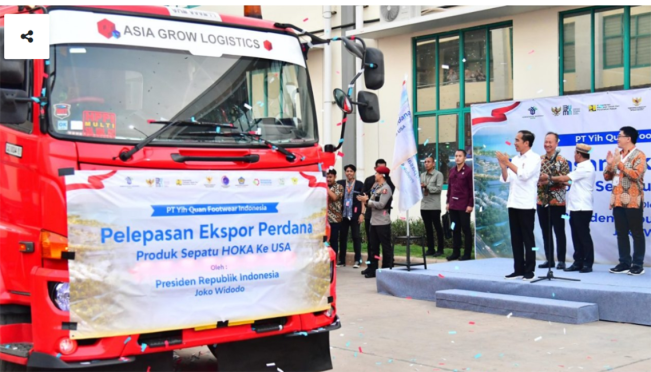 Ekspor Perdana 16 Ribu Pasang Sepatu Hoka ke AS