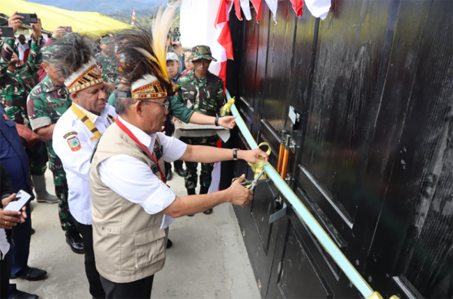 Gudang Logistik Distrik Sinak di Kabupaten Puncak Siap Beroperasi