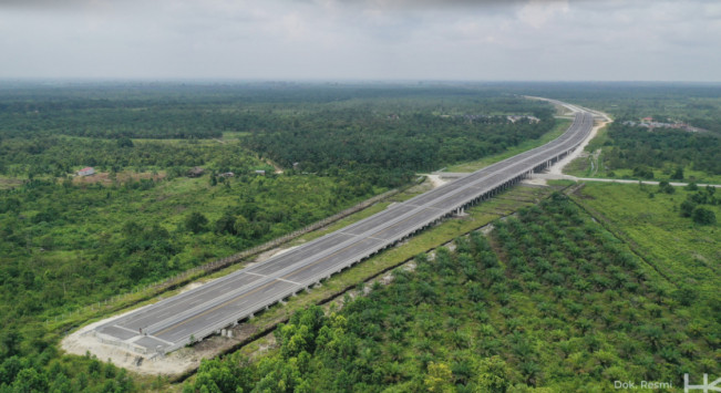 Jalan Tol Pekanbaru-Bangkinang Tuntas Dibangun Seluruhnya