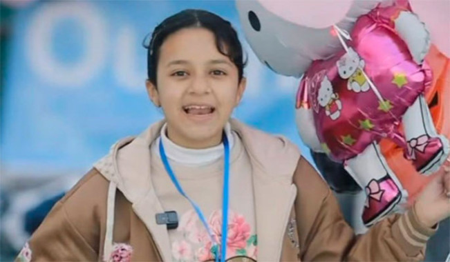 Yaqeen Hammad, influencer media sosial berusia 11 tahun tewas dalam serangan udara Israel di Gaza utara, pada Jumat (23/5/2025). (X)  