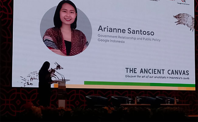 Government Relationship and Public Policy Google Indonesia, Arianne Santoso  saat acara Peluncuran kerja sama platform budaya digital antara Indonesia dan Google Arts & Culture, dengan Badan Riset dan Inovasi Nasional (BRIN)  di Jakarta, Selasa (3/6/2025).(Foto Wandi/InfoPublik)