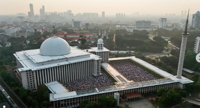 Masjid Istiqlal/Foto: Instagram Prabowo