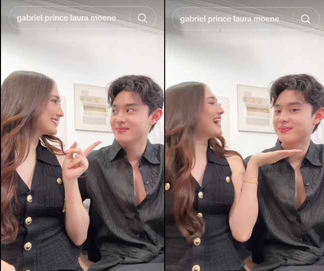 Laura Moane dan Gabriel Prince. (TikTok)