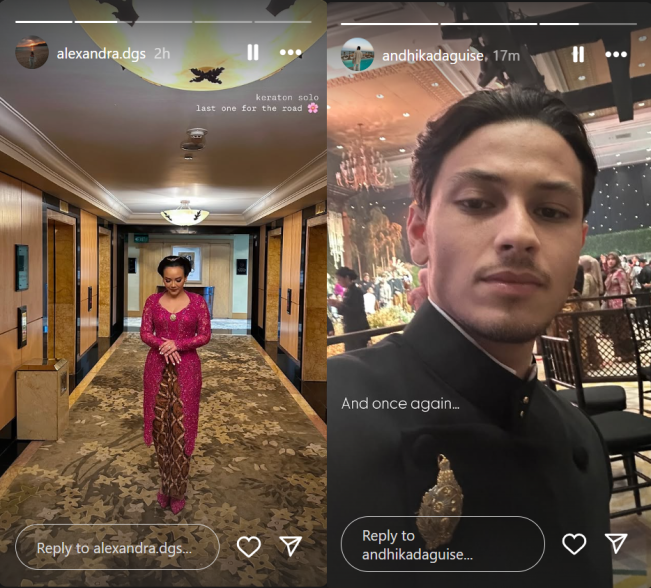 Alexandra dan Andhika Daguise. (Instagram)
