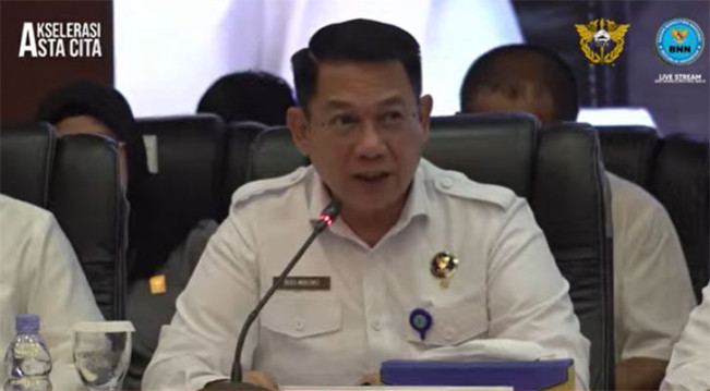 Plt Deputi Pemberantasan BNN, Brigjen Pol. Budi Wibowo /Foto: YouTube Info BNN RI