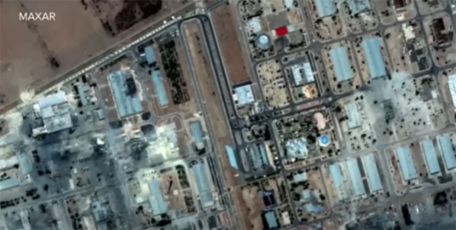 Penampakan salah satu fasilitas nuklir Iran yang dibom AS/Foto: tangkap layar YouTube ABC News