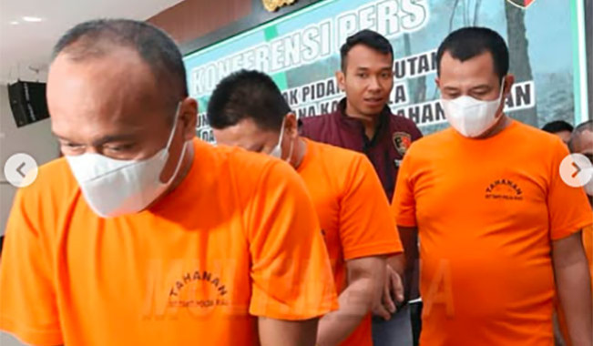Kuasai 143 Ha Lahan Hutan Desa Lubuk Tilam secara Ilegal untuk Kebun Sawit, Dua Pelaku Ditangkap
