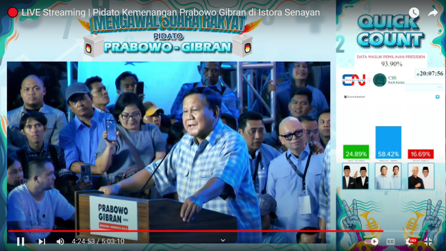 Prabowo Subianto Ingatkan Rendah Hati: Kemenangan untuk Rakyat Indonesia