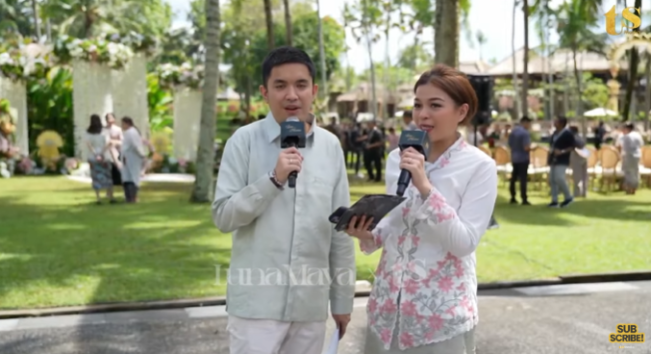 Oza Rangkuti dan Aisha Lahtiba Pandu Prosesi Siraman Luna Maya dan Maxime Bouttier di Bali