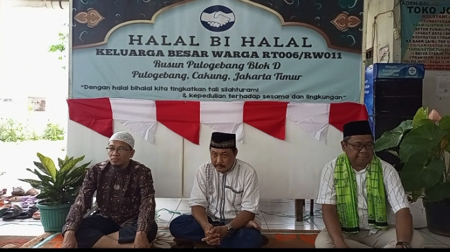 Rawat Keberagaman, Penghuni Rusunawa Pulogebang Gelar Halal Bihalal