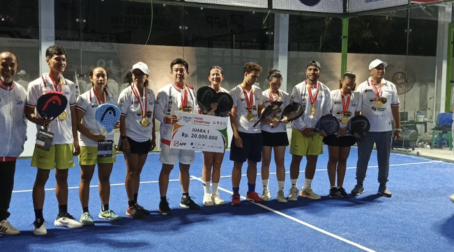 Menang Atas DKI, Bali Juara Eksibisi Padel PON XXI Sumut-Aceh 2024