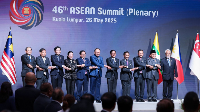 Presiden Prabowo bertemu dengan pemimpin negara ASEAN. [YouTube Sekretariat Presiden]