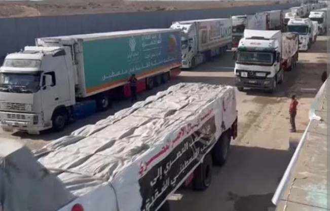 Akhirnya, Truk Bantuan PBB Bisa Bebas ke Gaza usai Gencatan Senjata Resmi Berlaku