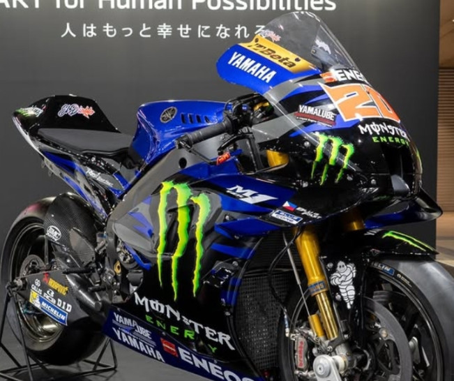 Penampakan Tampilan Baru Monster Energy Yamaha MotoGP 2025, Lebih Segar dengan Dominasi Biru Hitamnya