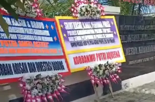 Tangkap Putri Aqueena Tersangka Arisan dan Investasi Bodong, Polres Karanganyar Banjir Karangan Bunga