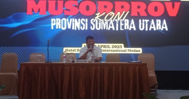 Terpilih Secara Aklamasi, Hatunggal Siregar Resmi Jabat Ketua KONI Sumut Periode 2025-2029