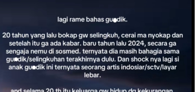 Ibu Artis Berinisial PJ, Jadi Orang Ketiga, Begini Curhatan Anak Korban