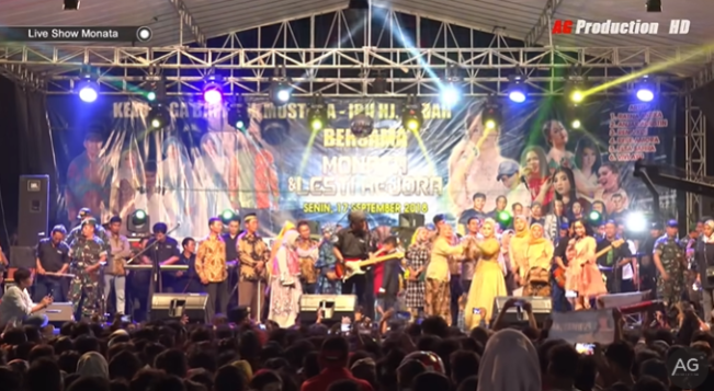 Saat Lesti Kejora Manggung diduga tak memiliki izin dari pihak Yoni Dores (Youtube)