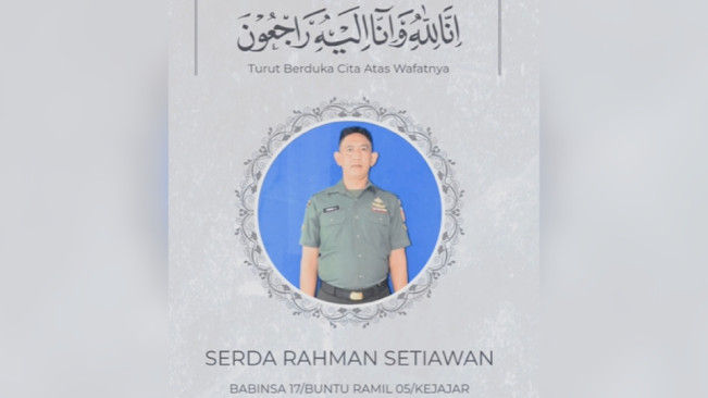 Biodata dan Agama Serda Rahman Setiawan, Prajurit TNI Tewas Lerai Keributan di Resto Wonosobo