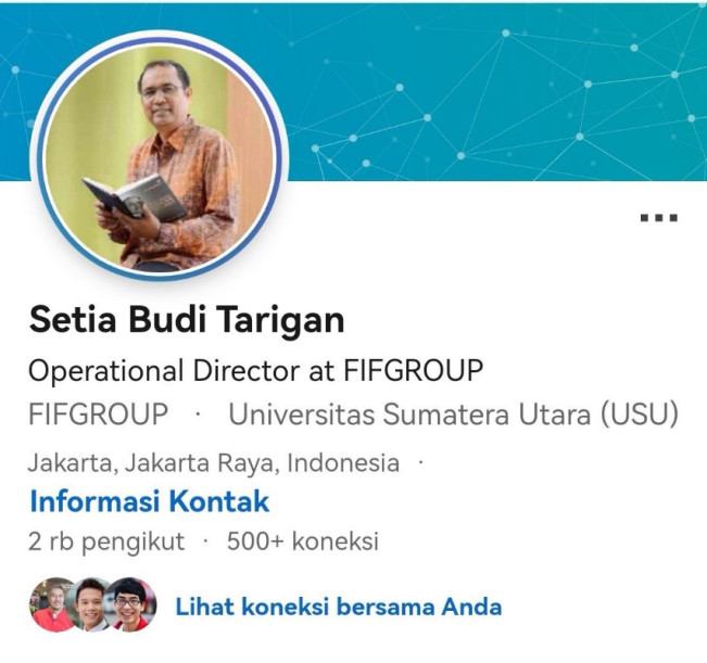 Setia Budi Tarigan, diduga ayah dari Christiano Tarigan tersangka penabrak Argo Ericko Achfandi. [Ist]