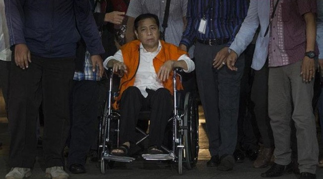 Setya Novanto saat ditahan KPK. [Ist]