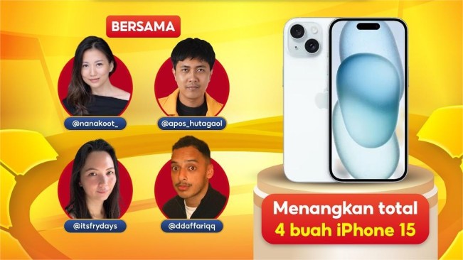 ShopeeFood Giveaway 4 Buah iPhone 15, Syaratnya Nonton Live Streaming Selasa, 19 Agustus 2025
