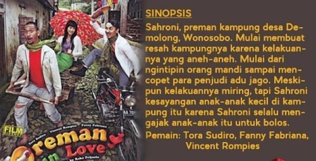 Sinopsis Film Preman In Love yang Dihubungkan Netizen dengan Penjarahan Rumah Ahmad Sahroni