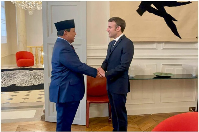 Terima Ucapan Selamat Presiden Macron, Prabowo: Terima Kasih