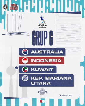 Grup Neraka Tidak Gentarkan Tim U-17 Indonesia ke Piala Asia