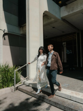 Stephanie Poetri dan Asher Novkov Bloom. (Instagram/@stephaniepoetri)