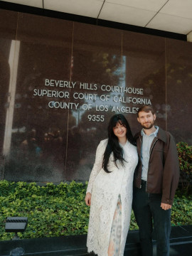 Stephanie Poetri dan Asher Novkov-Bloom. (Instagram)