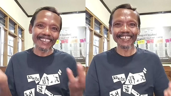Sumanto Ikut Tren Viral (TikTok/@sumantoofficial_)