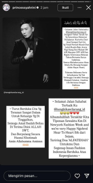 Ungkapan Duka Syahrini Untuk Hengki Kawilarang (instagram)