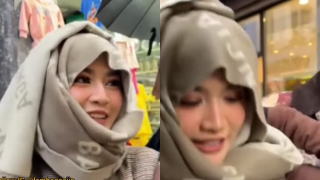 Penampilan Langka Mahalini Pakai Hijab, Cantiknya Pol! Cosplay Putri Delina