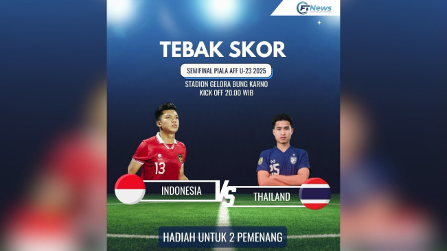 Tebak Skor Indonesia vs Thailand dari FTNews.co.id, Ada Hadiah Uang untuk 2 Pemenang