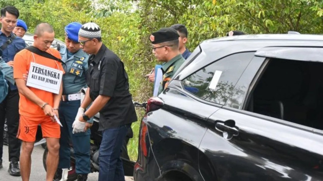 Rekonstruksi Pembunuhan Juwita Jurnalis Wanita di Kalsel, Oknum TNI AL Jumran Peragakan 33 Adegan