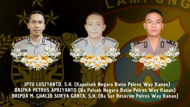 Tewas saat Gerebek Sabung Ayam di Lampung, Ketiga Polisi Dianugerahi Pangkat Anumerta