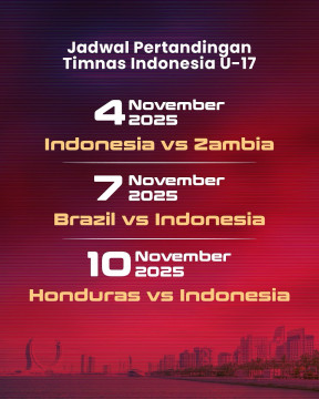 Jadwal Timnas Indonesia di Piala Dunia U-17 2025. (Instagram)