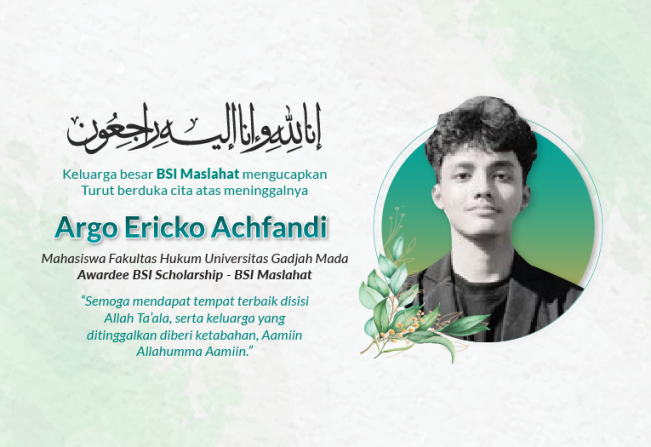 Belasungkawa terkait meninggalnya Argo Ericko Achfandi. [Ist]