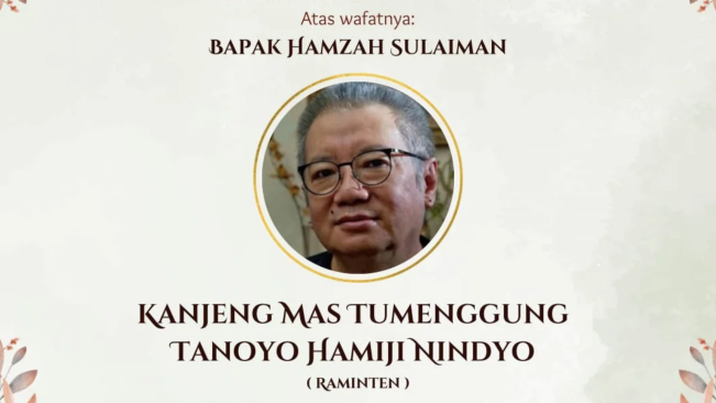 Pendiri House of Raminten, Hamzah Sulaiman Meninggal Dunia