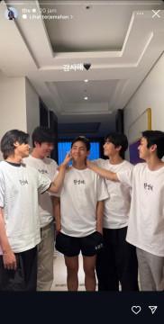 V Bersama Wooga Squad (instagram/@thv)