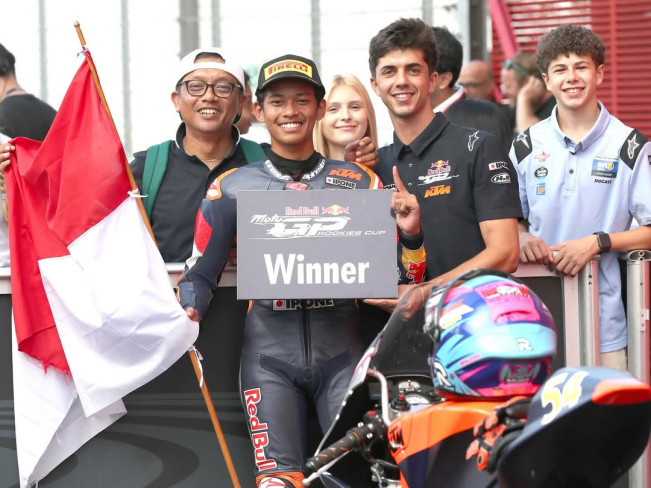 Profil dan Agama Veda Ega Pratama, Pembalap yang Kumandangkan Indonesia Raya di Mugello